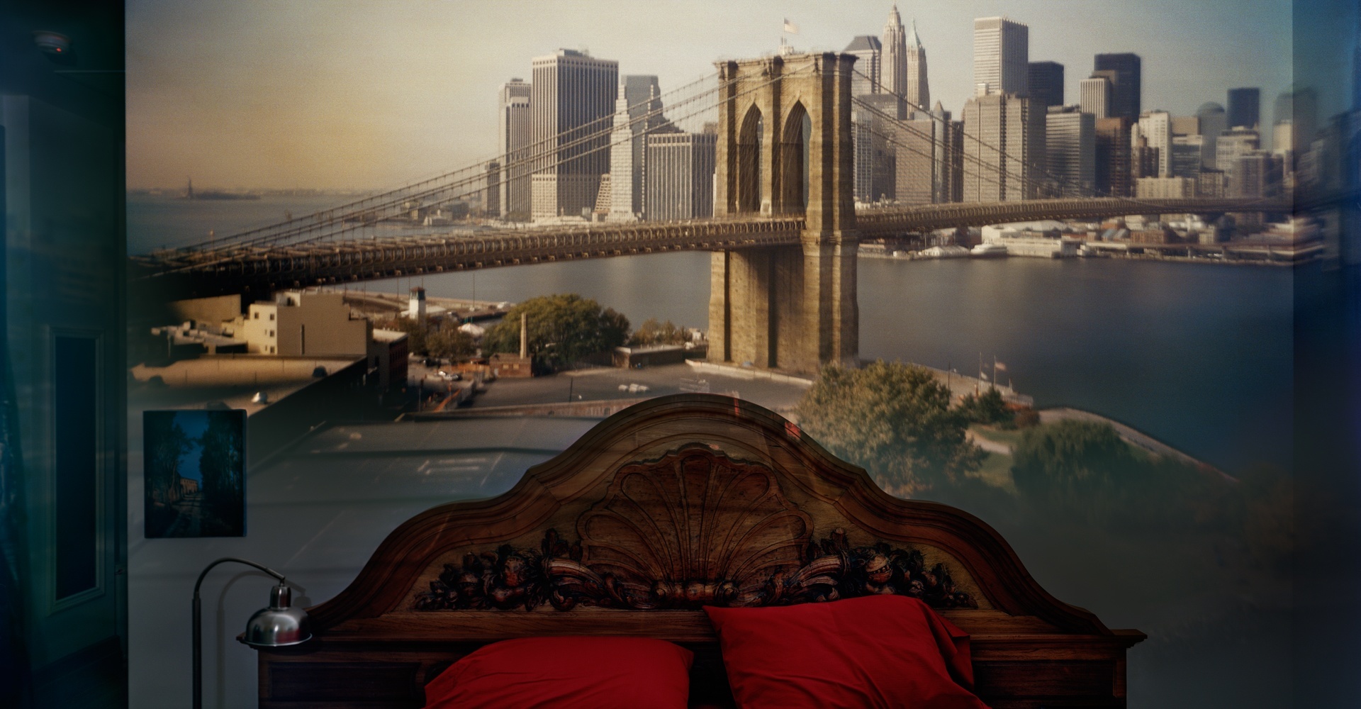 Camera Obscura: View of the Brooklyn Bridge in Bedroom, 2009