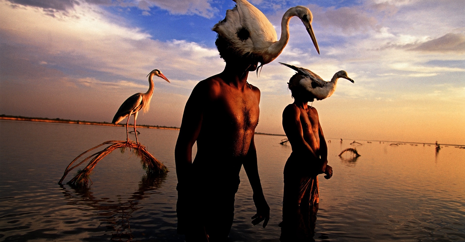 Bird Hunters, Indus River - Mohenjo Daro, Pakistan