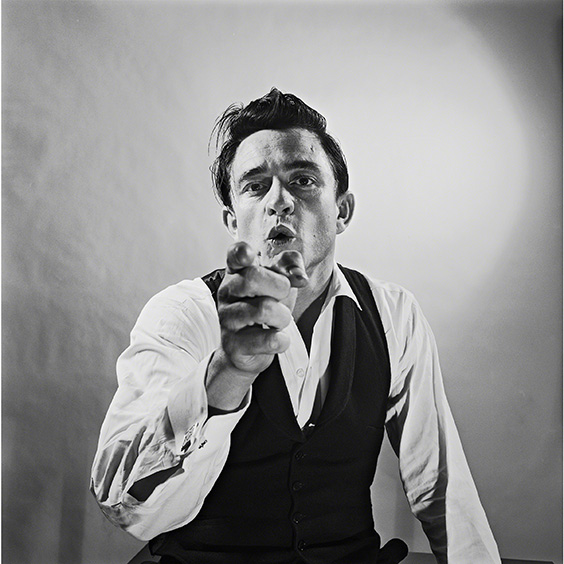 Johnny Cash photographed at Leigh Wiener's Hollywood studio, AUG 3 1960
