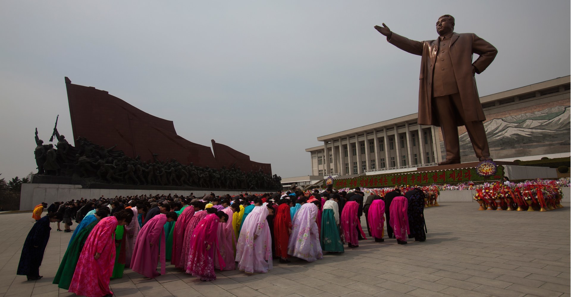 Kim Il Sung Monument - Pyongyang, North Korea