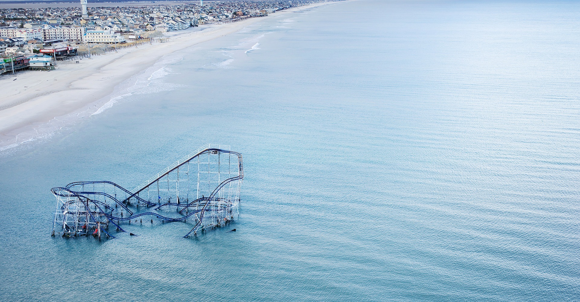 Roller Coaster after Hurricane Sandy - Seaside Heights, New Jersey