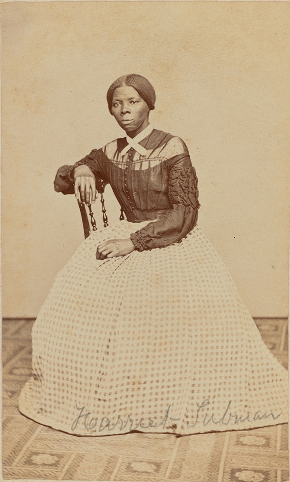 Harriet Tubman; a hitherto unknown carte-de-visite in the Emily Howland photograph album, 1868 or 1869.